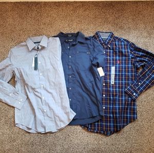 3 NWT Button Down Longsleeve Shirts sz Small